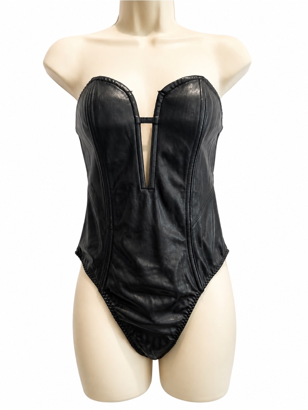 Victoria's Secret Black Strapless Bodysuit